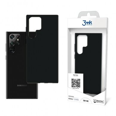 Dėklas 3mk Matt Case Samsung Galaxy S908 S22 Ultra Juodas