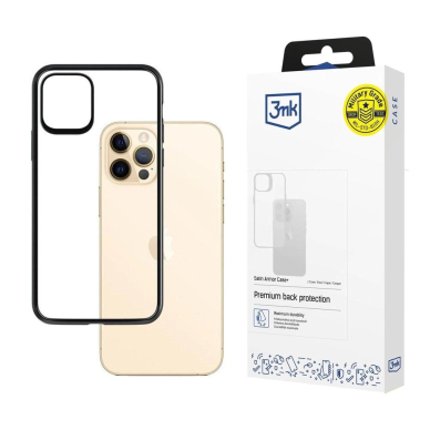 3mk Satin Armor Dėklas Apple iPhone 12 Pro Max - Permatomas