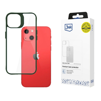 Dėklas 3mk Satin Armor Case+ Green Apple iPhone 13 - Permatomas