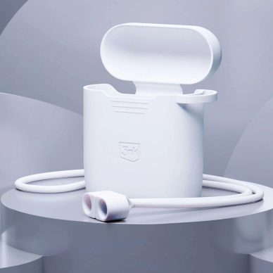 3mk Silicon AirPods Dėklas AirPods 2 - white 2