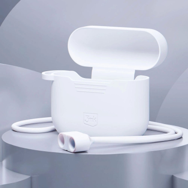 3mk Silicon AirPods Dėklas AirPods Pro / AirPods Pro 2 - white 2