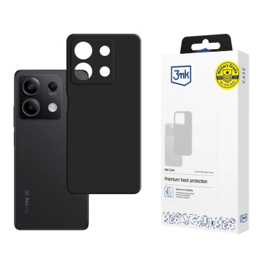 3mk Silicone Dėklas Xiaomi Redmi Note 13 5G - Juodas