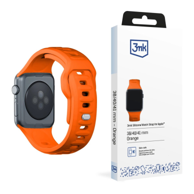 3mk Silicone Apyrankė Apple Watch 38 / 40 / 41 mm - Oranžinis