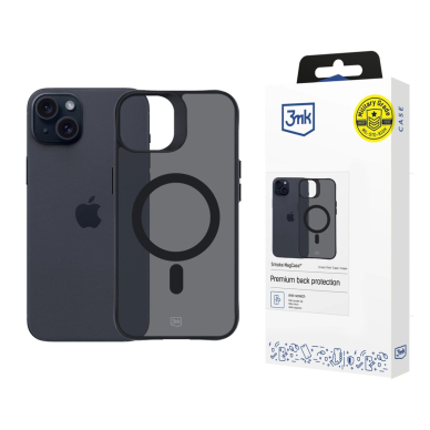 Dėklas 3mk Smoke MagCase iPhone 15 Plus - dalinai permatomas