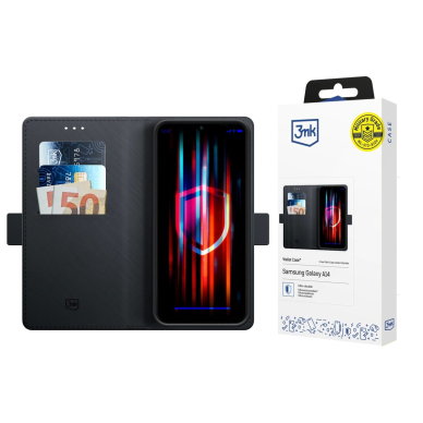 3mk Wallet Dėklas Samsung Galaxy A14 4G - Juodas