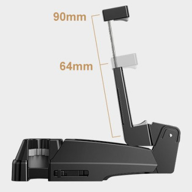 Telefono Laikiklis Tvirtinamas Prie Sėdynės Baseus Car Rear Seat Headrest Phone Bracket Holder Hook skirtas 4.0-6.5 colių įrenginiams juodas 12