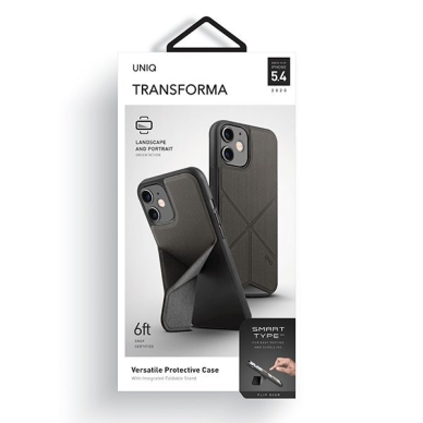 Dėklas UNIQ etui Transforma iPhone 12 mini - Tamsiai Pilkas UGLX912 6