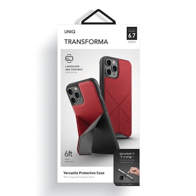 Dėklas UNIQ etui Transforma iPhone 12 Pro Max - Raudonas UGLX912 6