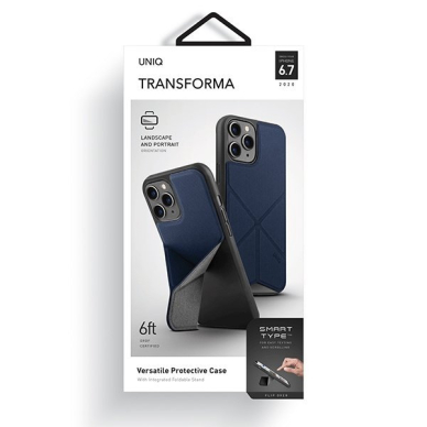 Dėklas UNIQ etui Transforma iPhone 12 Pro Max - Mėlynas UGLX912 6