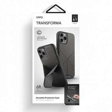 Dėklas UNIQ etui Transforma iPhone 12/12 Pro - Pilkas UGLX912 6