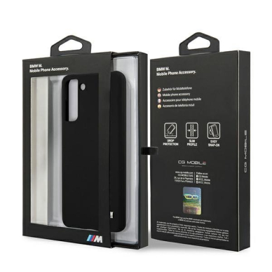 Dėklas BMW BMHCS21MMSILBK Silicone M Collection Samsung Galaxy S21 Plus telefonui juodas 7