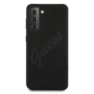 Dėklas Guess GUHCS21MLSVSBK Script Vintage Samsung Galaxy S21 Plus telefonui juodas 2