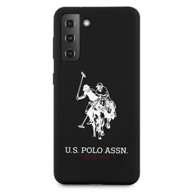 Dėklas US Polo USHCS21MSLHRBK Silicone Logo Samsung Galaxy S21 Plus telefonui juodas 2