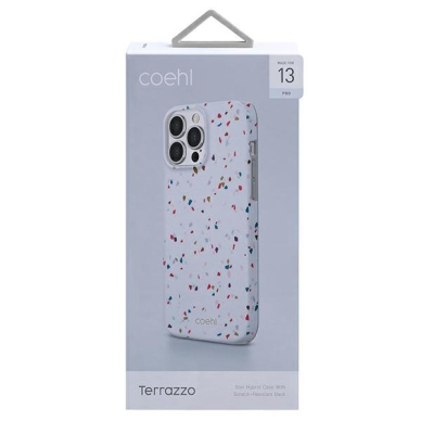 Telefono Dėklas UNIQ etui Coehl Terrazzo iPhone 13 Pro / 13 6,1" Baltas KOW068 1