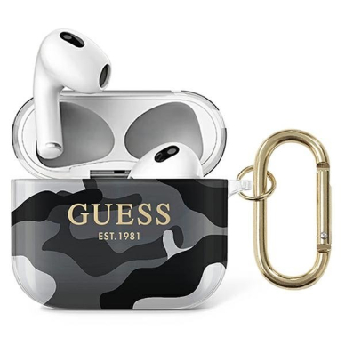 Airpods Dėklas Guess GUA3UCAMG AirPods 3 Juodas Camo Collection