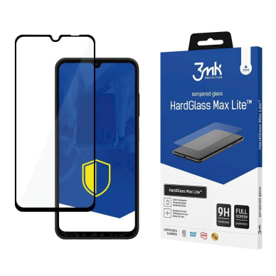 Akcija! 9H 3mk HardGlass Max Lite™ Apsauginis stiklas Samsung Galaxy A05s