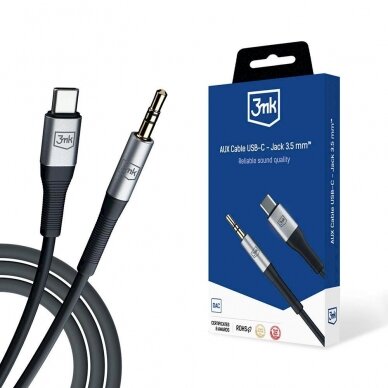 Accessories - 3mk AUX Kabelis USB-C - Jack 3.5 mm