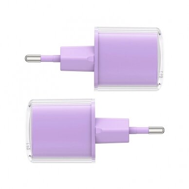 Acefast A53 PD 30W GaN USB-C Įkroviklis  display - Violetinis 1