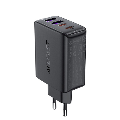 Acefast A61 PD 45W GaN Įkroviklis  2 x USB-C + 2 x USB-A 4 ports - Juodas 1