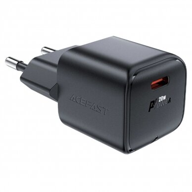 Acefast A73 Mini PD 20W GaN USB-C wall Įkroviklis  - Juodas