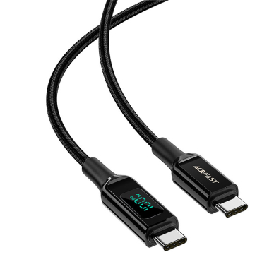 Kabelis Acefast USB Type C - USB Type C 2m, Juodas (C6-03) 1