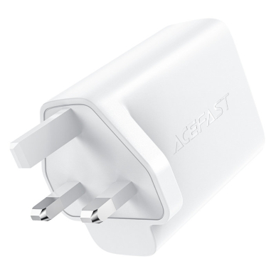 Acefast GaN charger (UK plug) 2x USB Type C 50W, Power Delivery, PPS, Q3 3.0, AFC, FCP (A32 UK) 1