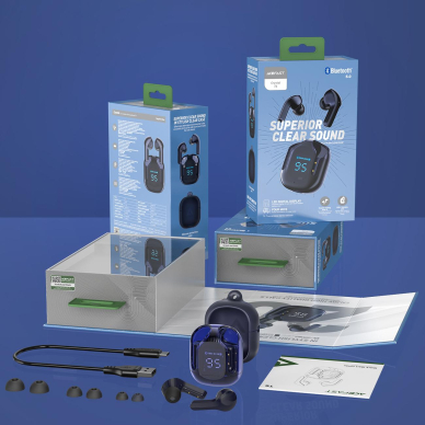 Ausinės Acefast in -ear wireless TWS Bluetooth Mėlynos (T6 sapphire) 8