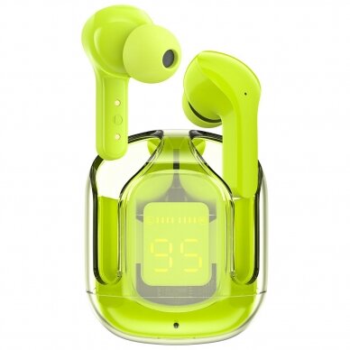 Ausinės Acefast in -ear wireless headphones TWS Bluetooth Žalios (T6 youth green)