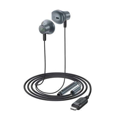 Acefast L1 in-ear ausinės 1.2 m Lightning connector - Juodas 3