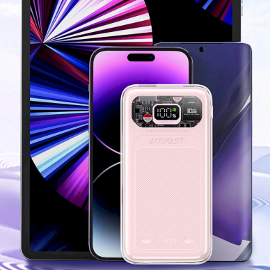 Acefast powerbank 10000mAh Sparkling Series fast charging 30W pink (M1) 12