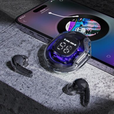 Ausinės Acefast T8 bluetooth TWS wireless ausinės juodos 2