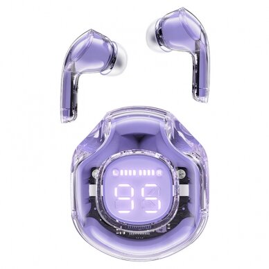 Acefast T8 Bluetooth TWS wireless headphones Violetinė