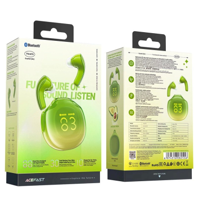 Acefast T9 Bluetooth 5.3 in-ear wireless ausinės - žalias 7