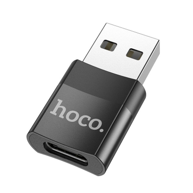 Adapteris Hoco UA17 USB-A to Type-C juodas 1