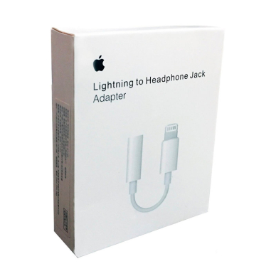 [Užsakomoji prekė] Audio adapteris Lightning į Jack 3.5mm - Apple A1749 (MMX62ZMA/A) - Baltas 5