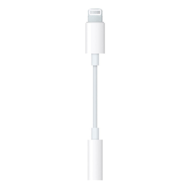 [Užsakomoji prekė] Audio adapteris Lightning į Jack 3.5mm - Apple A1749 (MMX62ZMA/A) - Baltas