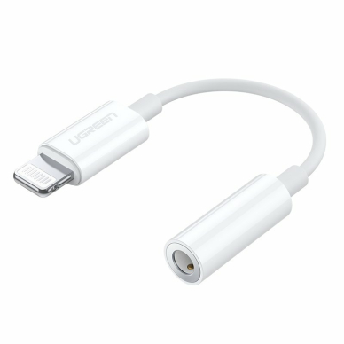 [Užsakomoji prekė] Audio adapteris Lightning į Jack 3.5mm - Ugreen (30759) - Baltas