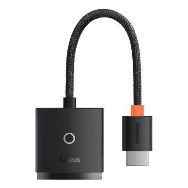 [Užsakomoji prekė] Adapteris HDMI į VGA, Jack 3.5mm, Micro-USB Intrare Curent, 1080P, 60Hz - Baseus Lite Series (WKQX010101) - Juodas 1