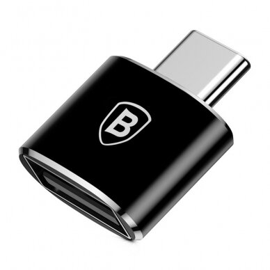 [Užsakomoji prekė] Adapteris OTG USB-Type-C 480Mbps, 2.4A - Baseus (CATOTG-01) - juodas