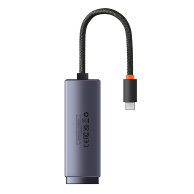 [Užsakomoji prekė] Adapteris USB-C į RJ45 LAN Port, 100Mbps - Baseus Lite Series (WKQX000213) -pilkas  3