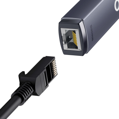 [Užsakomoji prekė] Adapteris USB-C į RJ45 LAN Port, 100Mbps - Baseus Lite Series (WKQX000213) -pilkas  4