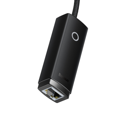 [Užsakomoji prekė] Adapteris USB to RJ45 LAN Port, 1000Mbps - Baseus Lite Series (WKQX000101) - Juodas 1