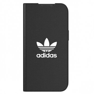 Dėklas Adidas OR Booklet BASIC iPhone 13 Baltas/juodas 47086 1