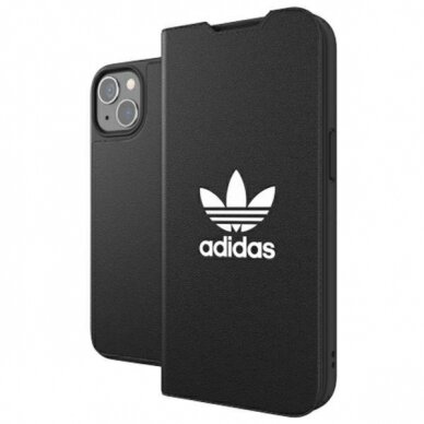 Dėklas Adidas OR Booklet BASIC iPhone 13 Baltas/juodas 47086 7