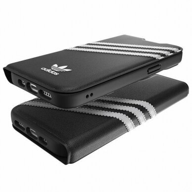 Dėklas Adidas OR Booklet PU iPhone 14 Juodas/baltas 50195 3