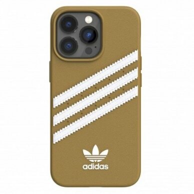 Dėklas Adidas OR Molded PU iPhone 13 Pro Max Auksinis 47807 1