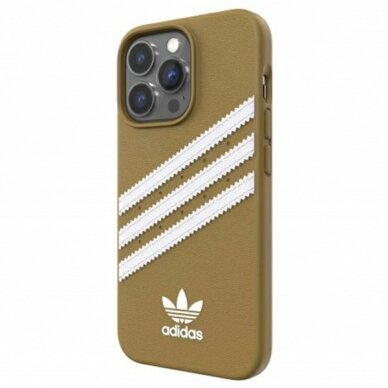 Dėklas Adidas OR Molded PU iPhone 13 Pro Max Auksinis 47807 2