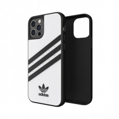 Dėklas Adidas OR Moulded PU FW20 iPhone 12 Pro Juodas/baltas 42238 4