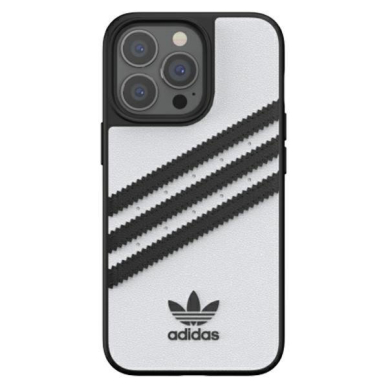 Akcija! Dėklas Adidas OR Moulded PU FW21 iPhone 13 Pro /13 Juodas/baltas 47115 1