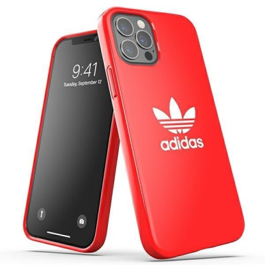 Dėklas Adidas OR SnapCase Trefoil iPhone 12/12 Pro raudonas 42293 1